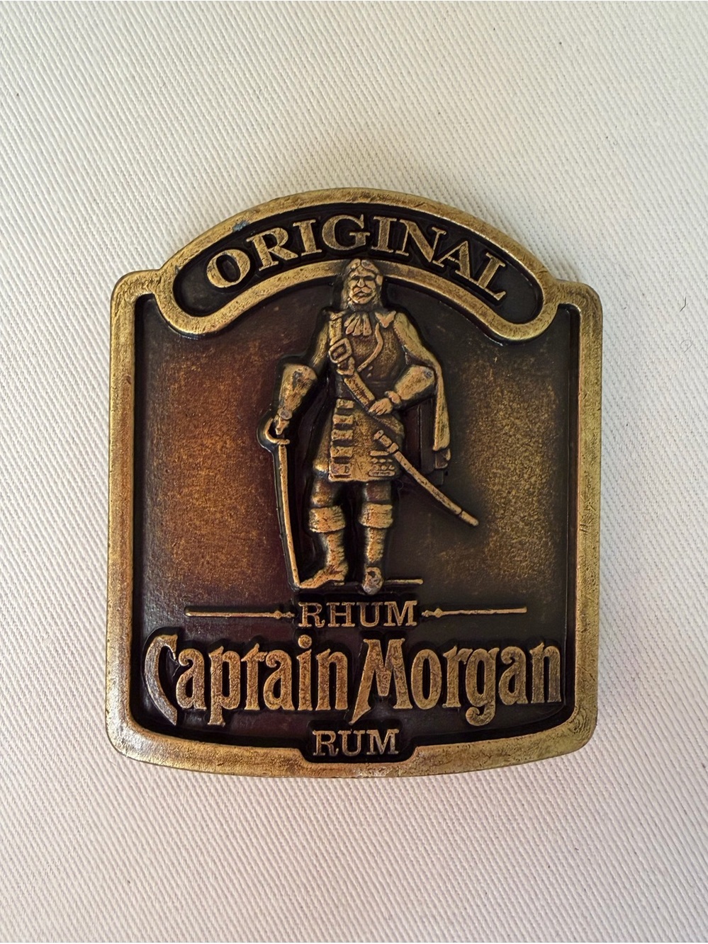 Original Captain Morgan Rhum/Rum Brass Belt Buckle.